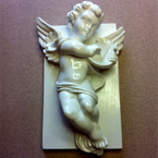 Figura anđel s harfom pločica